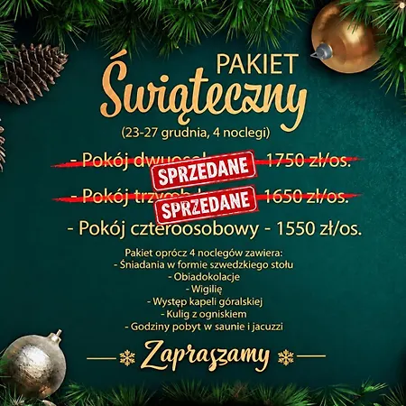Folkowy Dworek & Fun 3* Murzasichle